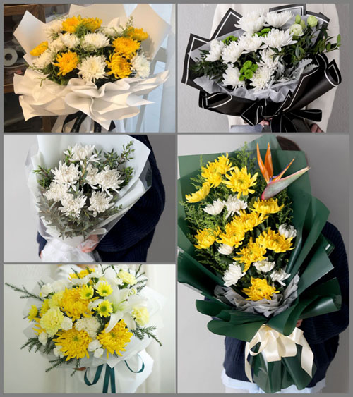 福建泉州石狮市凤里街道后花社区白事花束代送